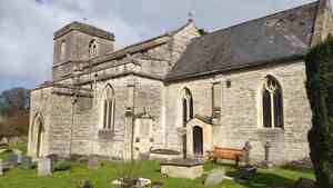 East Pennard Church Blue Lias with Doulting
